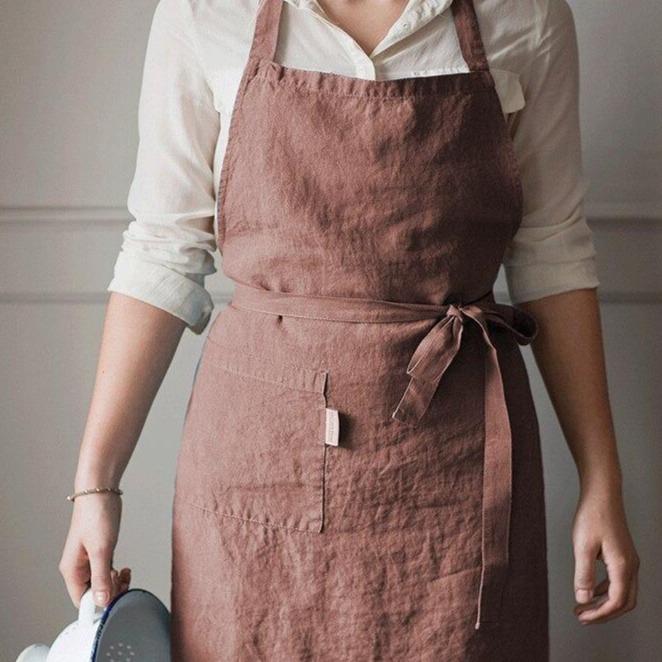 Mom and Me Linen Aprons