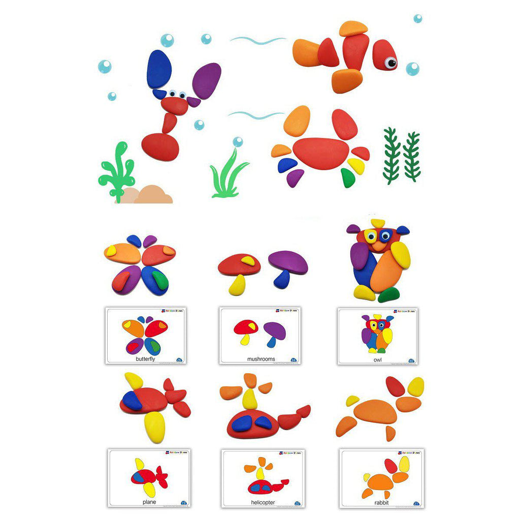 Montessori Colorful Stones Activity Set