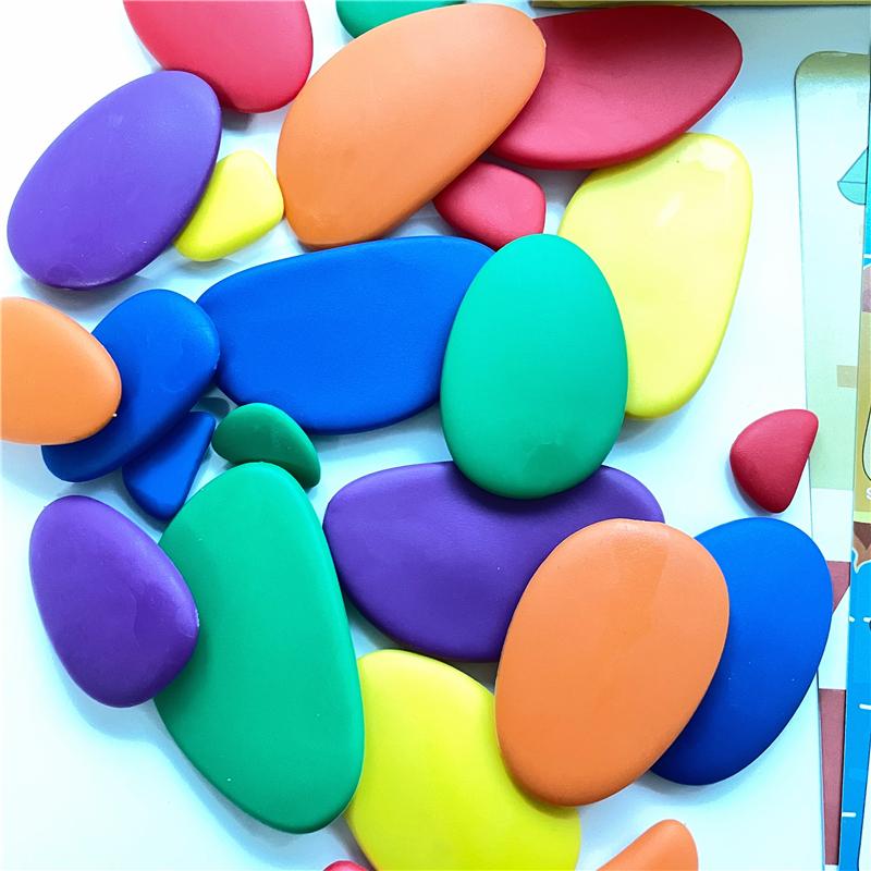 Montessori Colorful Stones Activity Set