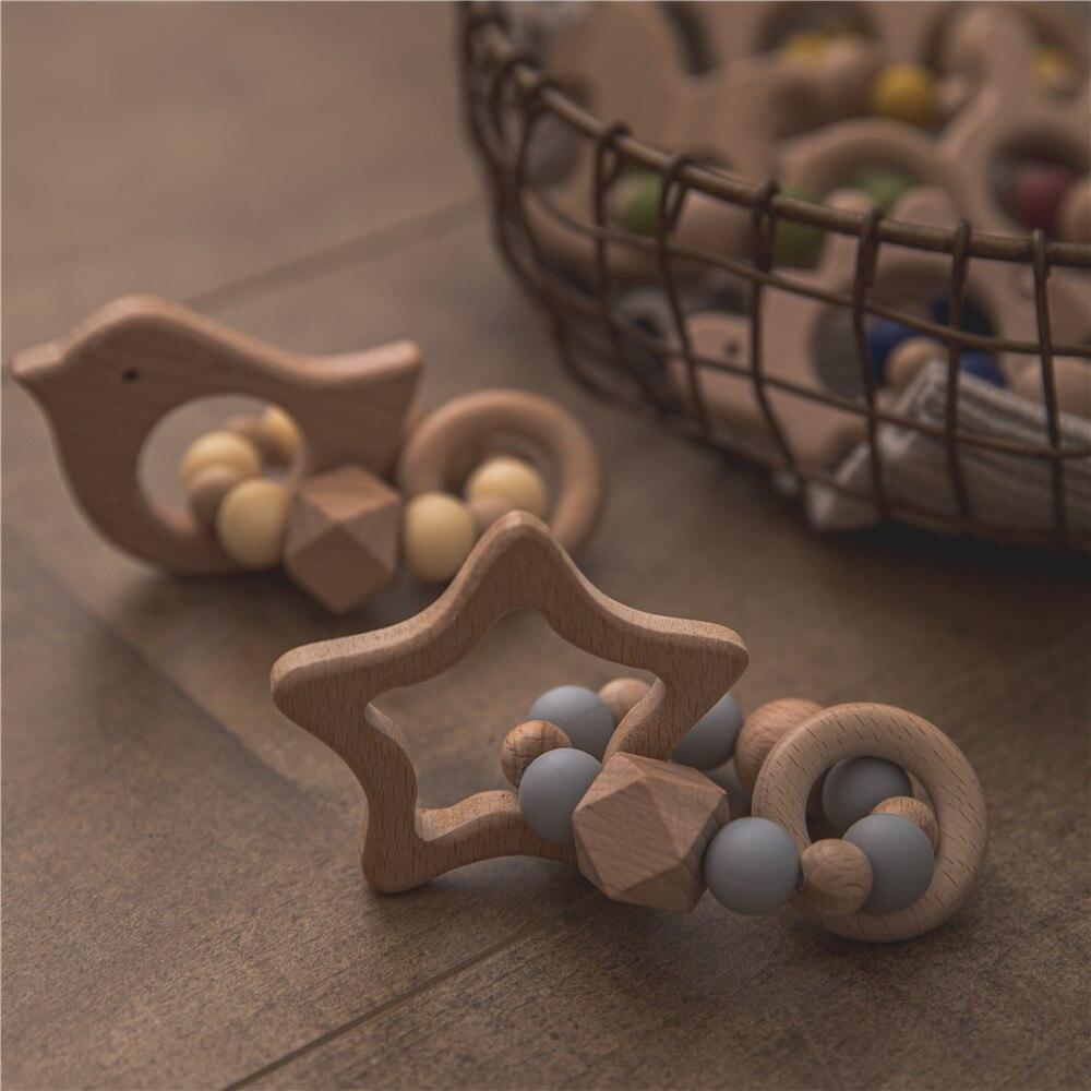 Silicone and Wood Teether