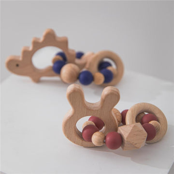 Silicone and Wood Teether