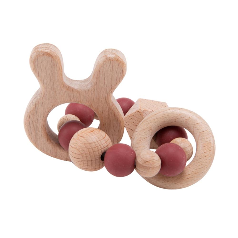 Silicone and Wood Teether