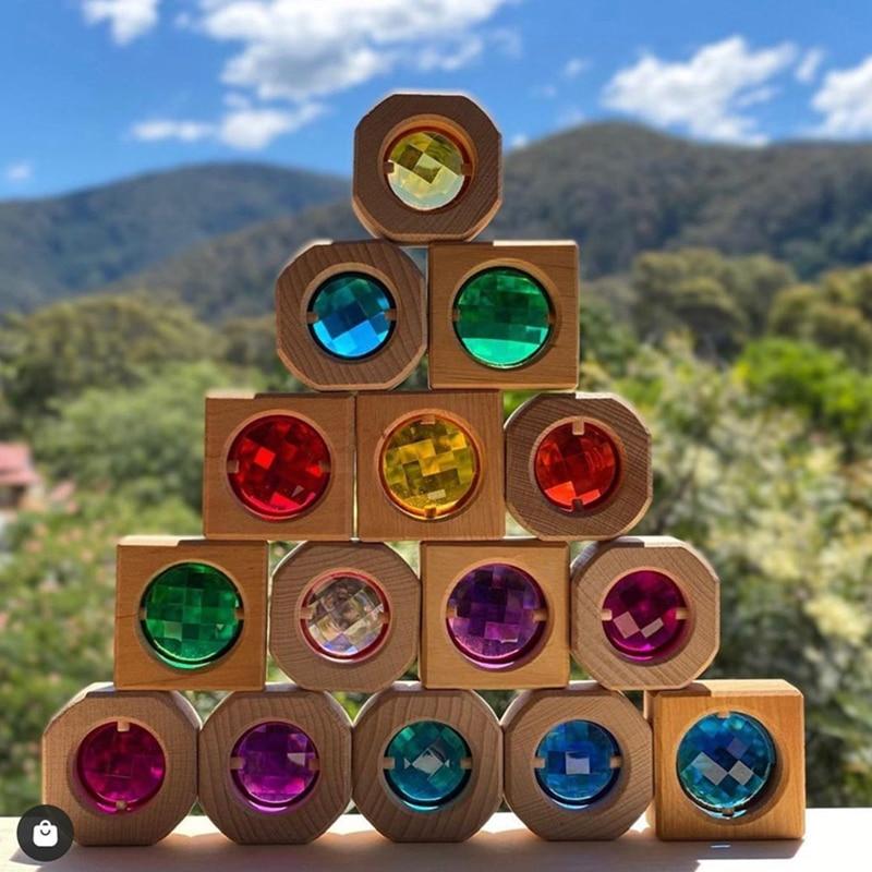Wooden Gem Blocks
