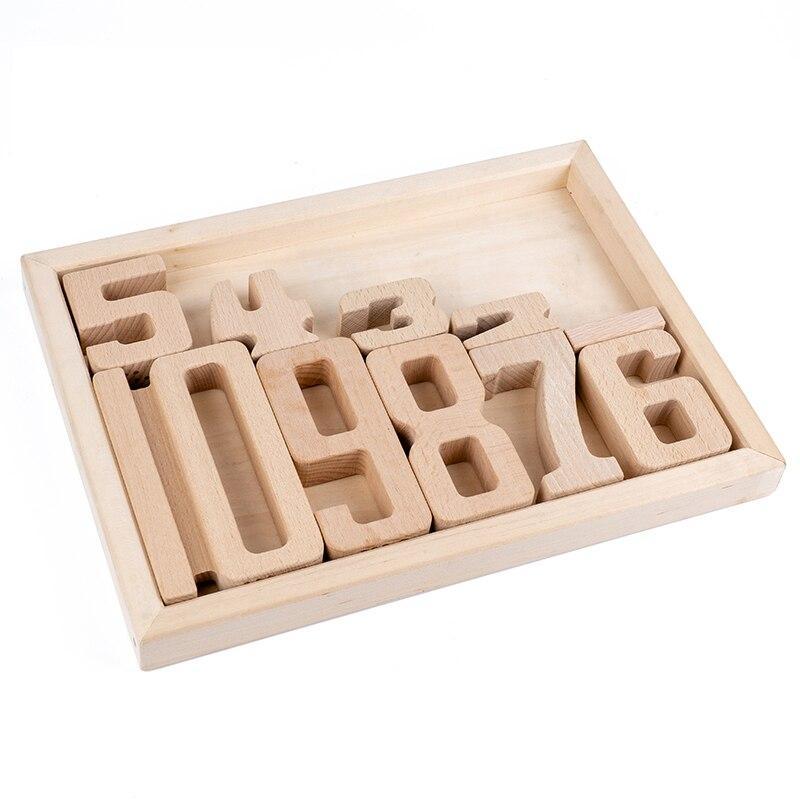 Montessori Wooden Math Numbers Blocks