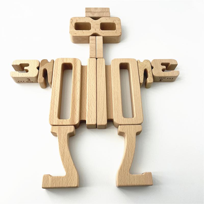 Montessori Wooden Math Numbers Blocks