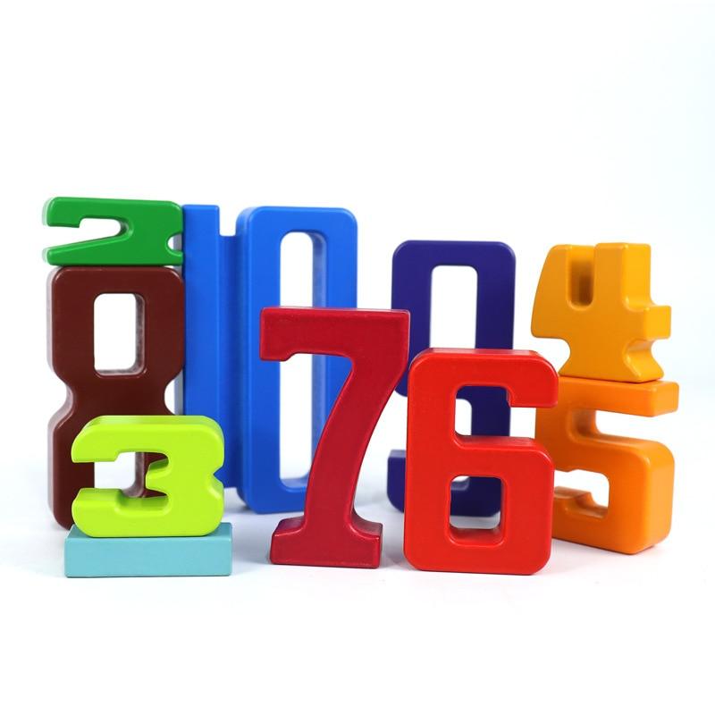Montessori Wooden Math Numbers Blocks