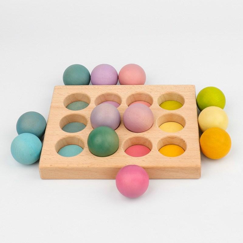 Wooden Balls Sorting Board